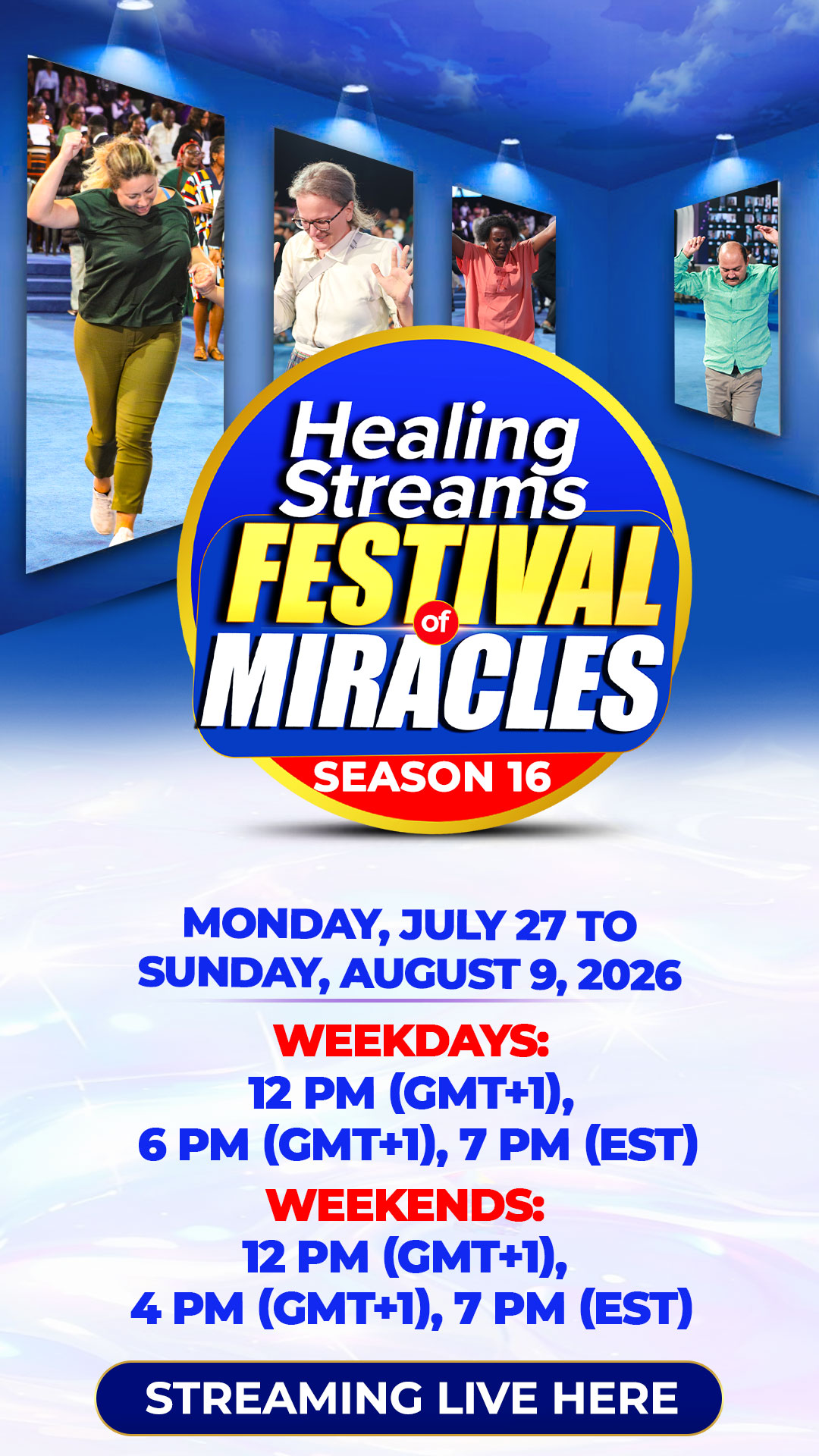 July Healing Streams Live Services
